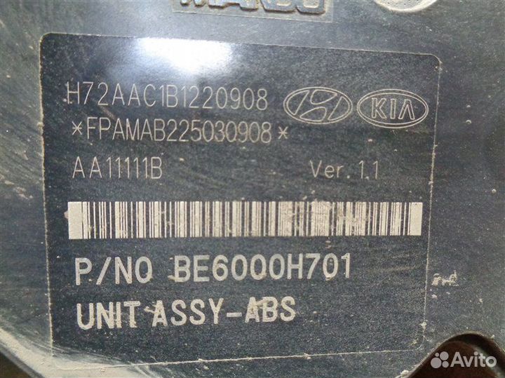 Блок abs Hyundai Solaris RB G4FA 2011