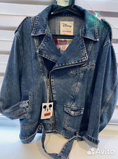 Джинсовая куртка pull and bear