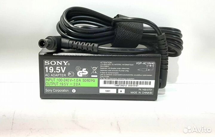 Бп sony 19,5V 2A 7,4x5 Игла Original