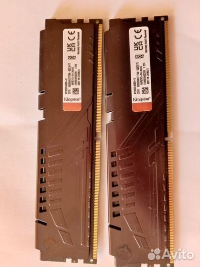 DDR5 Kingston Fury 16 Gb (2*8) оперативная память