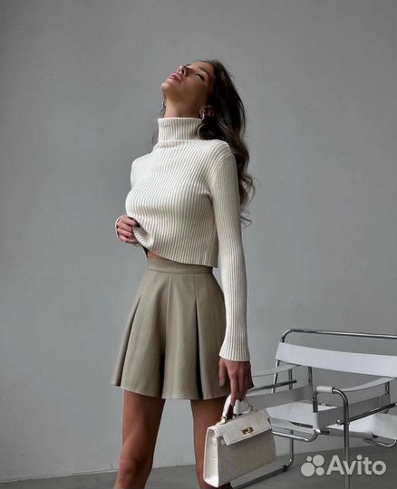 Шорты эко кожа