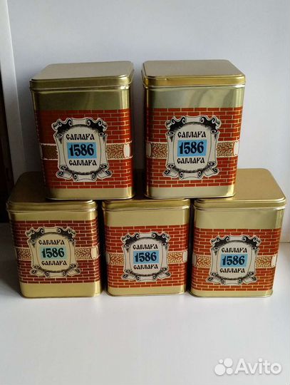 Винтаж Жестяные Банки 400 лет Самара СССР 1986 год