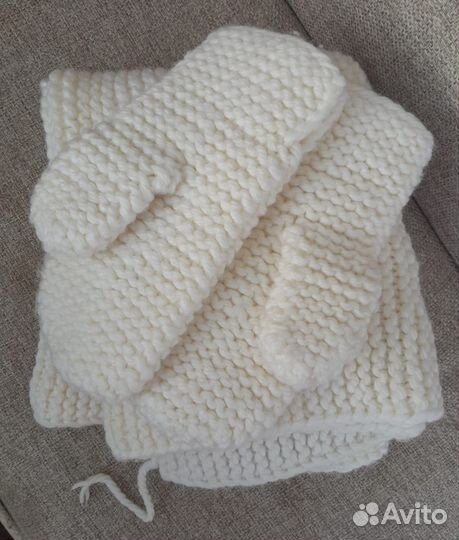 Плед и варежки на коляску