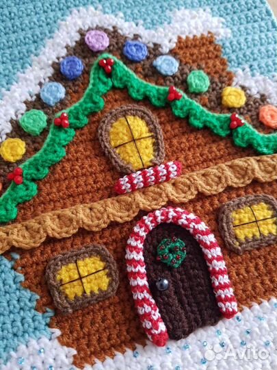 Новогоднее панно Пряничный домик