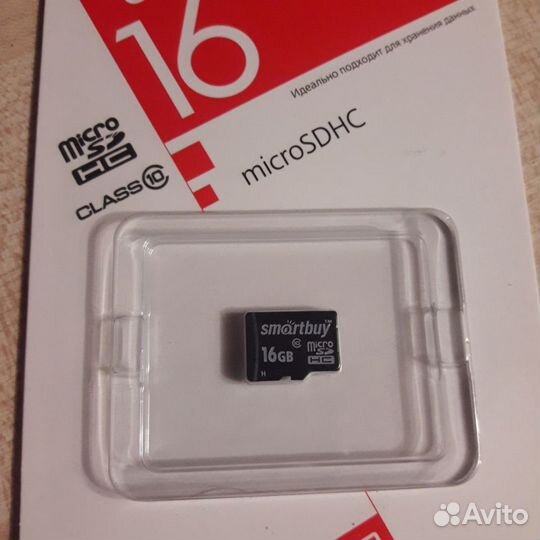 Карта памяти MicroSD 16Gb Новая