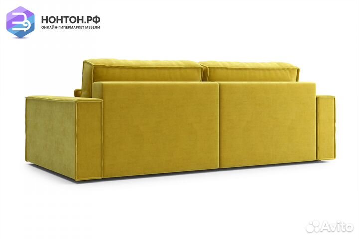 Диван тик-так Сохо 3-х местный горчичный