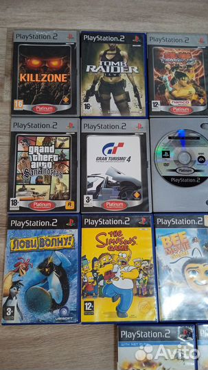 Лицензионные диски для Sony PS2. 16шт