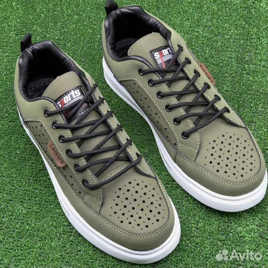 Мужские ботинки, летние, 41-46, зеленые