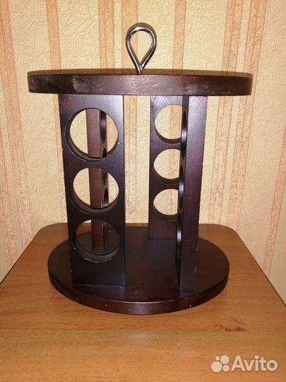 Стойка для специй натуральное дерево