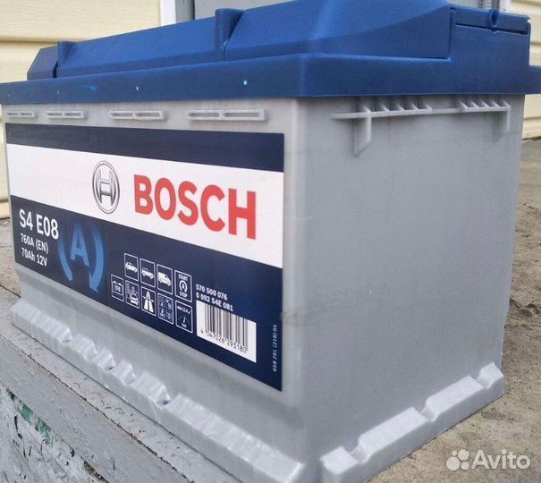 Аккумулятор автомобильный bosch EFB S4E 08 70 Ач