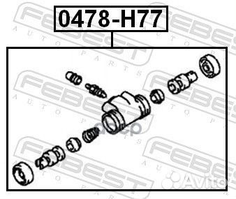 Цилиндр тормозной задний 0478H77 Febest