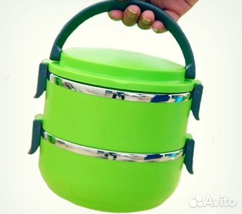 Ланчбокс двойной (термос для еды) новый