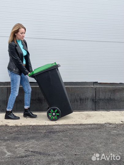 Контейнер 120 л. Мусорный на колесах арт.495