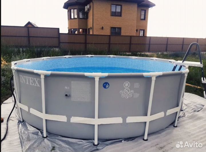 Каркасный бассейн intex 26726 457х122