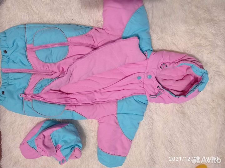 Зимний комбинезон р.62 для девочки