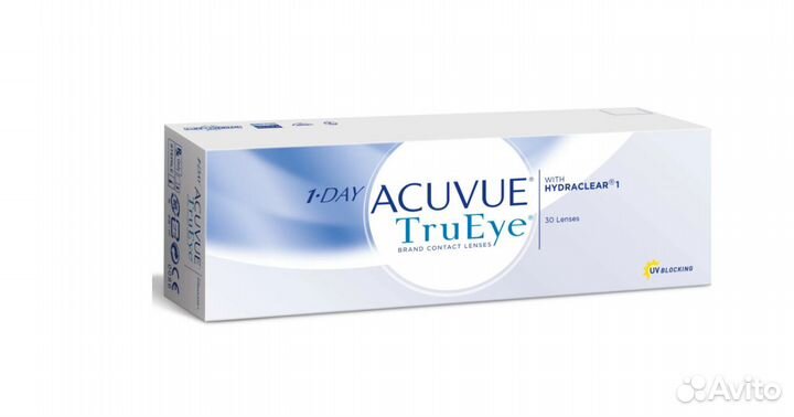 Контактные линзы acuvue 1-Day TruEye, 30 шт., R 8