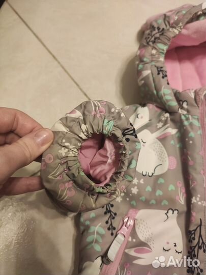 Зимний Комбинезон зайчик 80 р