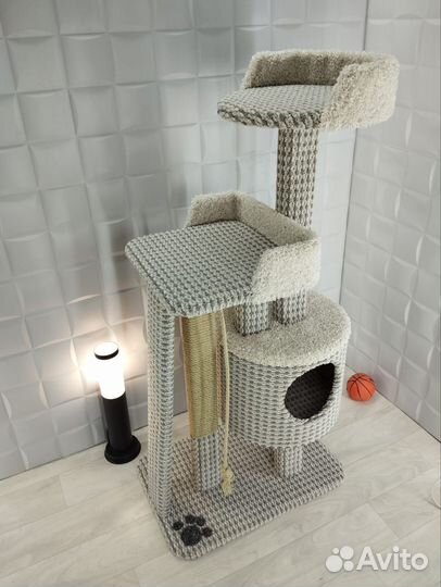 Игровой комплекс с лежанкой и когтеточкой