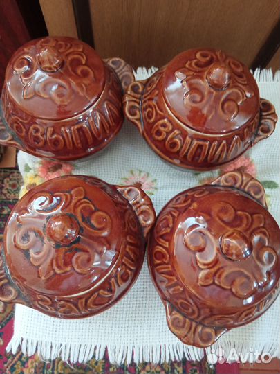 Керамические горшки для запекания СССР