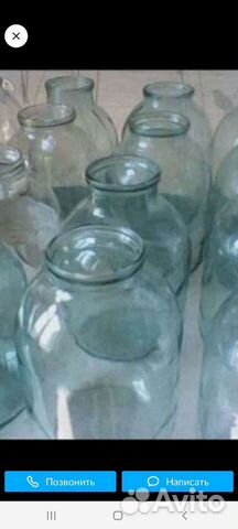 Банки стеклян. 3л, и с крышками разного размера