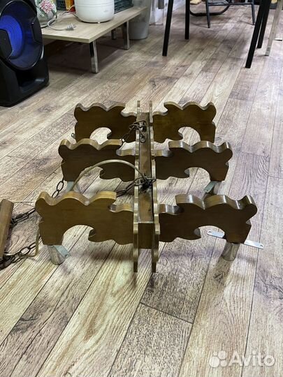 Светильник деревянный