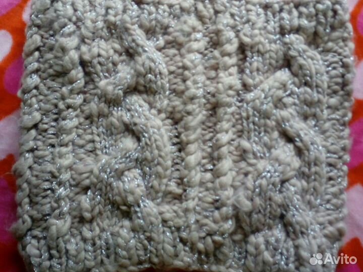 Шарф снуд вязанный