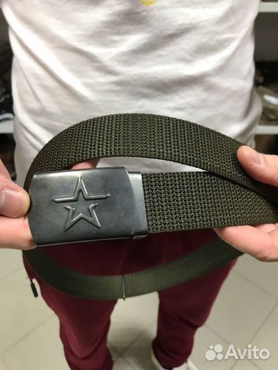 Ремень армейский брючный со звездой