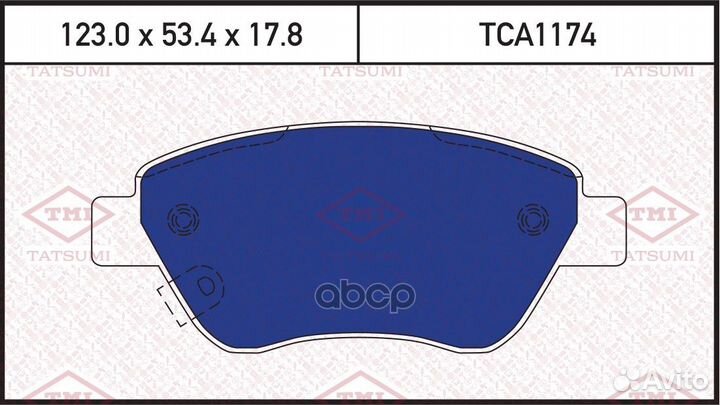 Колодки тормозные дисковые перед opel Corsa