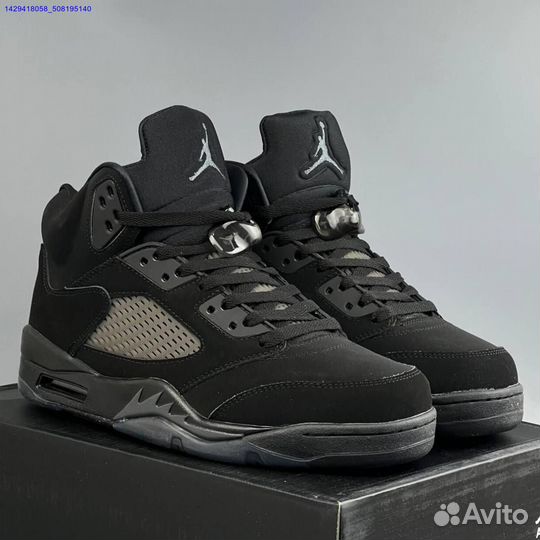 Кроссовки Nike Jordan 5 Black Cat (Арт.64018)