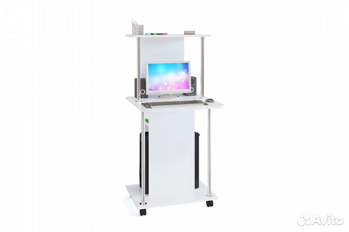 Компьютерный стол кст-12 на колесиках