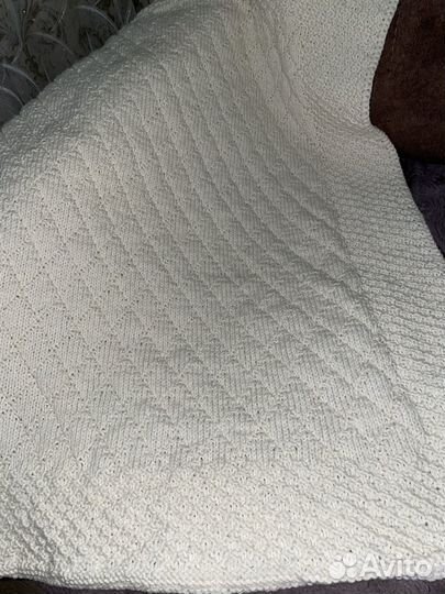 Плед детский вязаный ручная работа