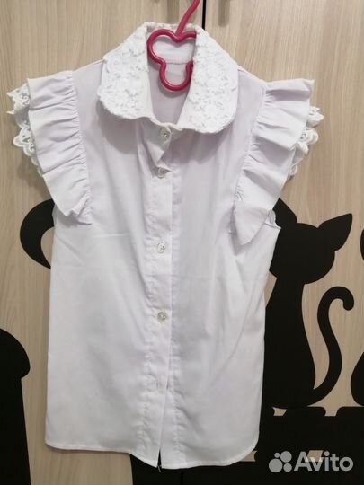 Белые блузки для девочки