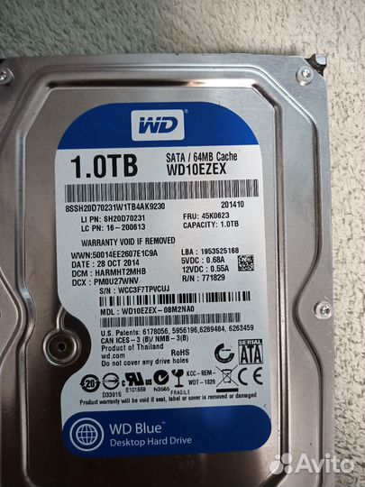 Wd blue 1tb жёсткий диск