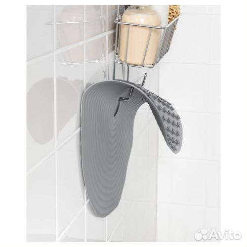 Доппа Коврик для душа, темно-серый, серый Резина