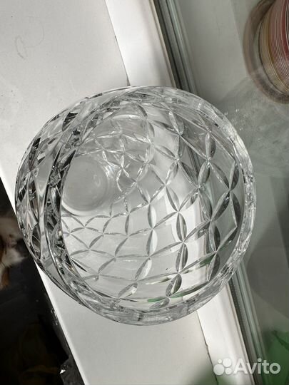Хрустальная ваза большая советская
