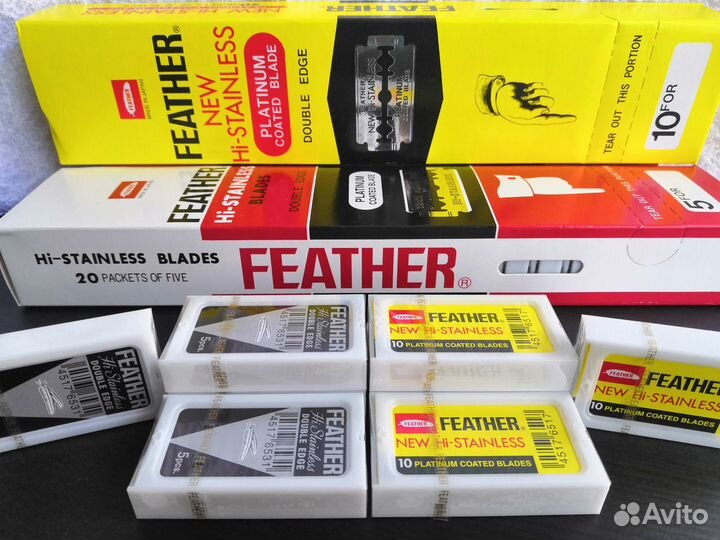Лезвия для бритья Feather