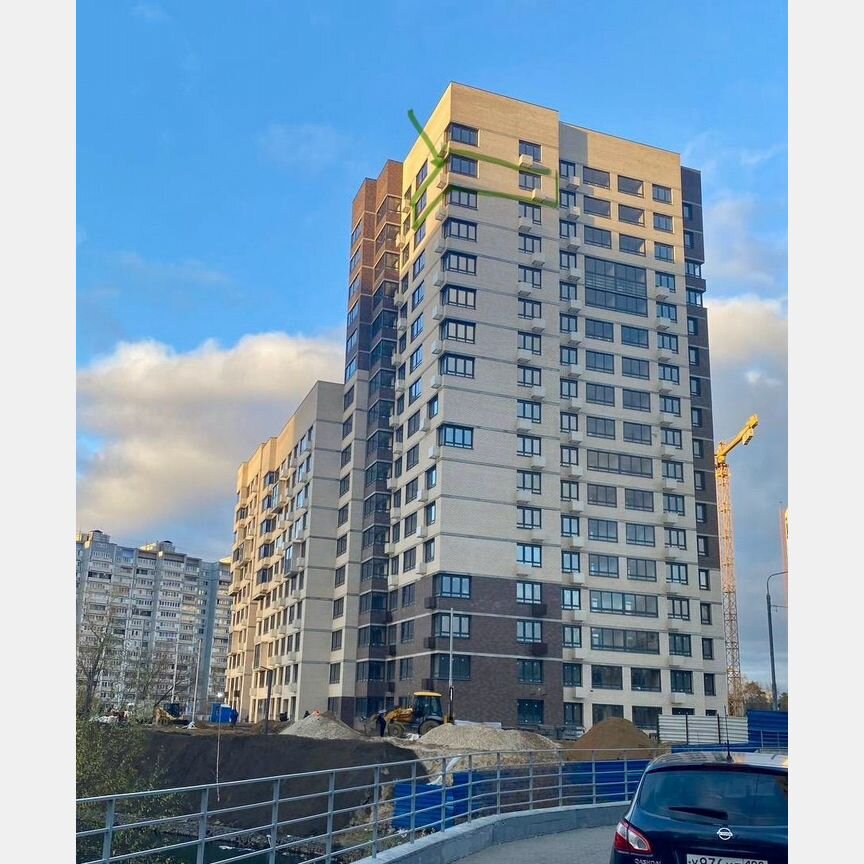 2-к. квартира, 66,9 м², 16/17 эт.