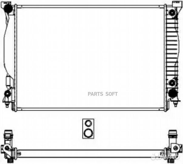 Радиатор охлаждения Ауди A6 30 2001