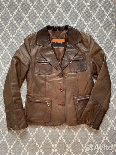 Кожаная куртка женская Турция