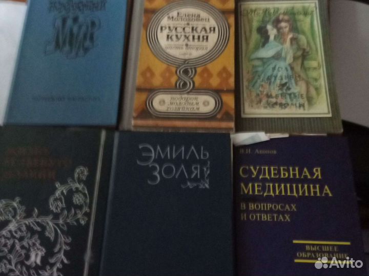 Литература художественная, юридическая, кулинарная