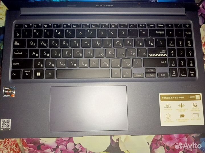 Asus Vivobook Pro15/R7 5800H/oled 2.8k/120гц