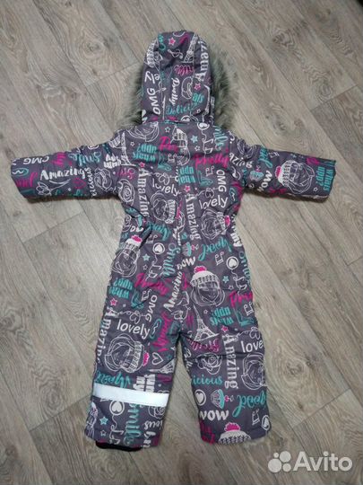 Зимний комбинезон для девочки 86
