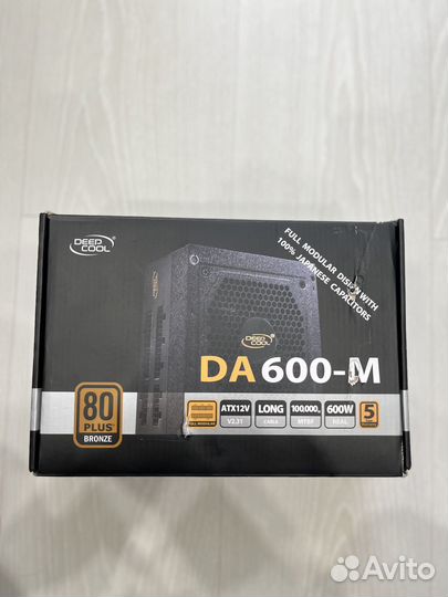 Блок питания deepcool DA600-M 80+ Bronze