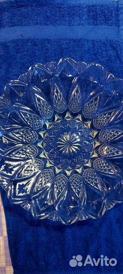 Шикарная, большая, Ваза для фруктов, (богема)