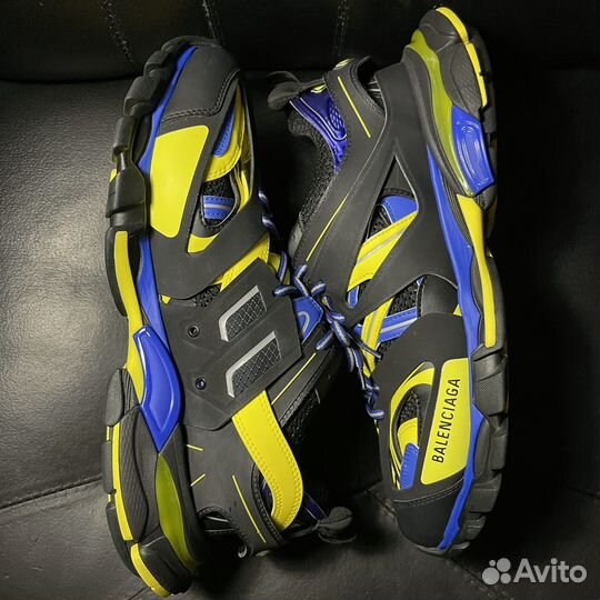 44 Кроссовки balenciaga track yellow blue