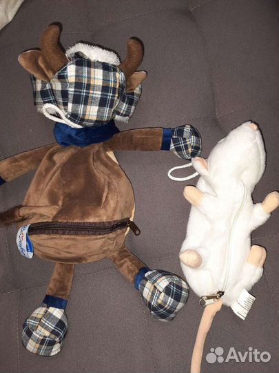 Игрушки с мешочками для подарков