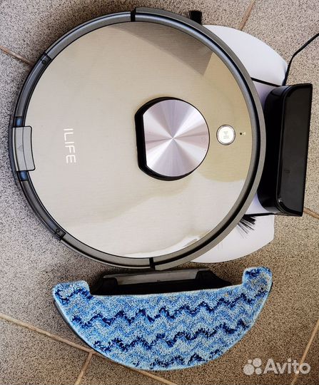 Робот-пылесос ilife A10s с лидаром, серый металлик