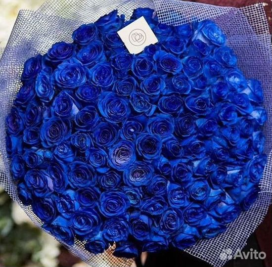 Синие розы Доставка цветов