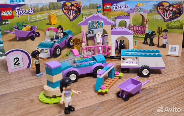 Lego лошадиная ферма horse training and trailer