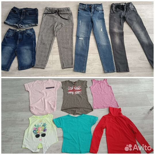 Вещи пакетом/поштучно на девочку 128-134